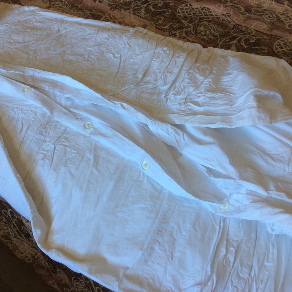 New Potter Barn lWhite Duvet Cover Twin/Twin Xl - Picture 7 of 7